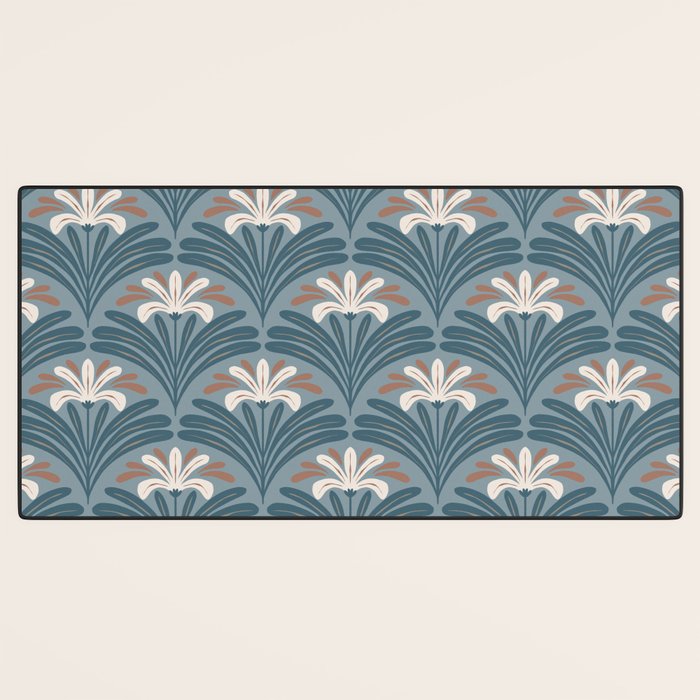 Elegant Leafy Blossoms  Desk Mat Gallery Image 3