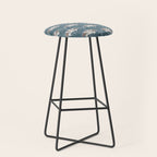 Elegant Leafy Blossoms  Stool Gallery Image 1