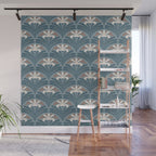 Elegant Leafy Blossoms  Wall Mural Gallery Image 1