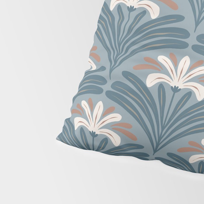Elegant Leafy Blossoms  Pillow Sham Gallery Image 4