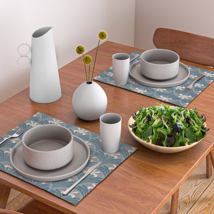Elegant Leafy Blossoms  Placemat Gallery Image 2