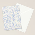 Daisies Pattern NO.2 | Blue Stationery Card Gallery Image 2