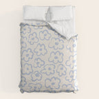 Daisies Pattern NO.2 | Blue Duvet Cover Gallery Image 6