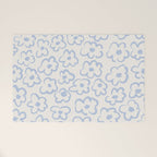Daisies Pattern NO.2 | Blue Welcome Mat Gallery Image 1