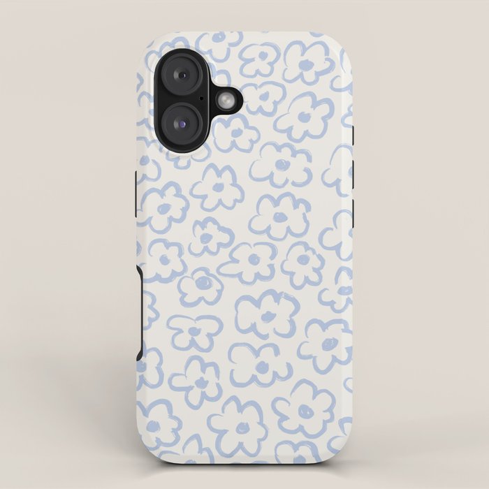 Daisies Pattern NO.2 | Blue iPhone Case Gallery Image 1