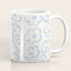 Daisies Pattern NO.2 | Blue Coffee Mug Gallery Image 1
