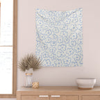 Daisies Pattern NO.2 | Blue Wall Tapestry Gallery Image 2
