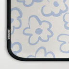 Daisies Pattern NO.2 | Blue Laptop Sleeve Gallery Image 3