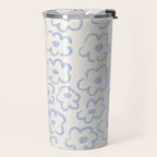 Daisies Pattern NO.2 | Blue Travel Mug Gallery Image 2