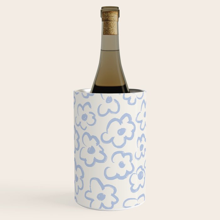 Daisies Pattern NO.2 | Blue Wine Chiller Gallery Image 2