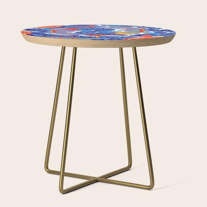 Koi fish / japanese tattoo style pattern Side Table Gallery Image 1