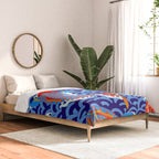 Koi fish / japanese tattoo style pattern Comforter Gallery Image 2