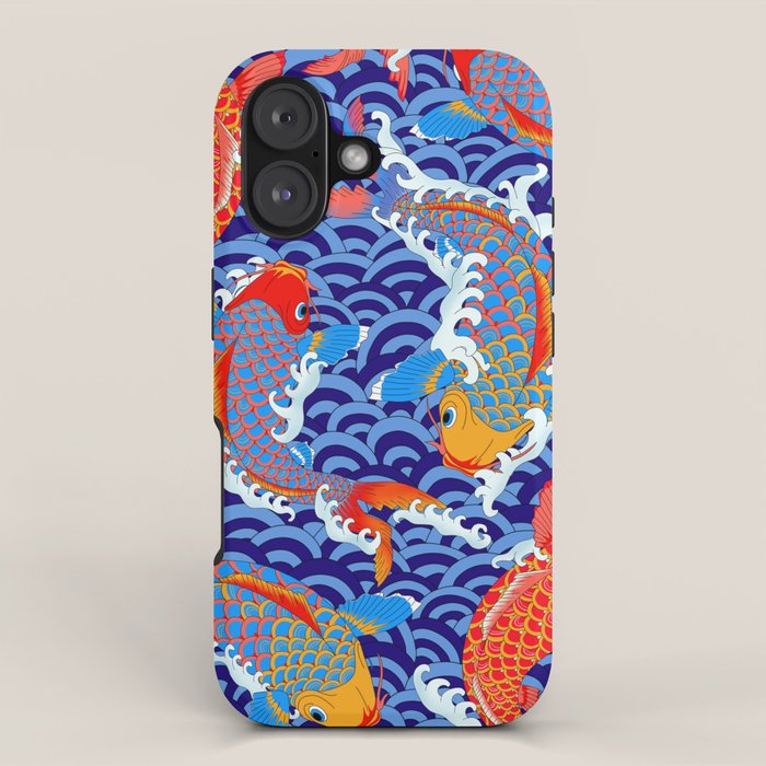 Koi fish / japanese tattoo style pattern iPhone Case Gallery Image 1