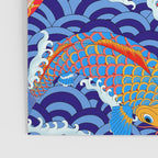 Koi fish / japanese tattoo style pattern Poster Gallery Image 3