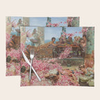 Lawrence Alma-Tadema's The Roses of Heliogabalus,  Roman Elagabalus with rose petals painting Placemat Gallery Image 1