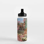 Lawrence Alma-Tadema's The Roses of Heliogabalus,  Roman Elagabalus with rose petals painting Water Bottle Gallery Image 2