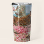 Lawrence Alma-Tadema's The Roses of Heliogabalus,  Roman Elagabalus with rose petals painting Travel Mug Gallery Image 3