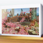 Lawrence Alma-Tadema's The Roses of Heliogabalus,  Roman Elagabalus with rose petals painting Wall Mural Gallery Image 2