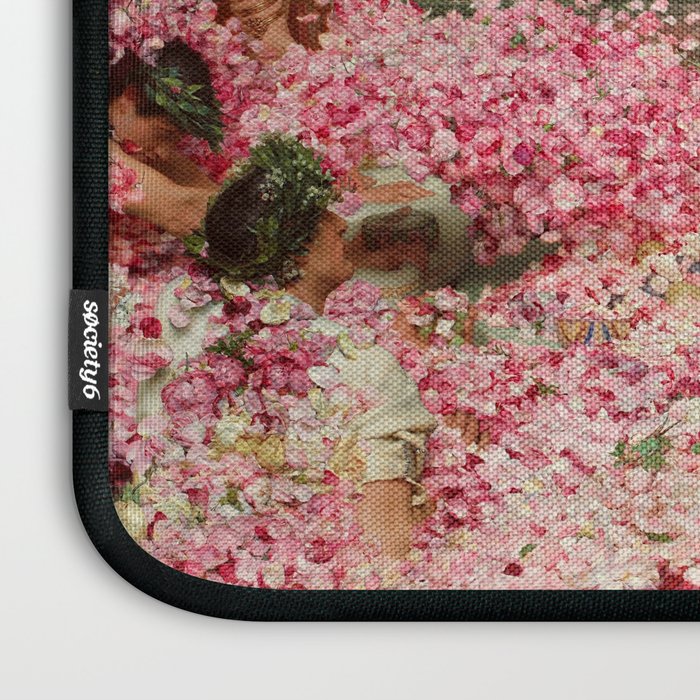 Lawrence Alma-Tadema's The Roses of Heliogabalus,  Roman Elagabalus with rose petals painting Laptop Sleeve Gallery Image 3
