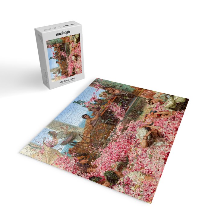 Lawrence Alma-Tadema's The Roses of Heliogabalus,  Roman Elagabalus with rose petals painting Jigsaw Puzzle Gallery Image 2