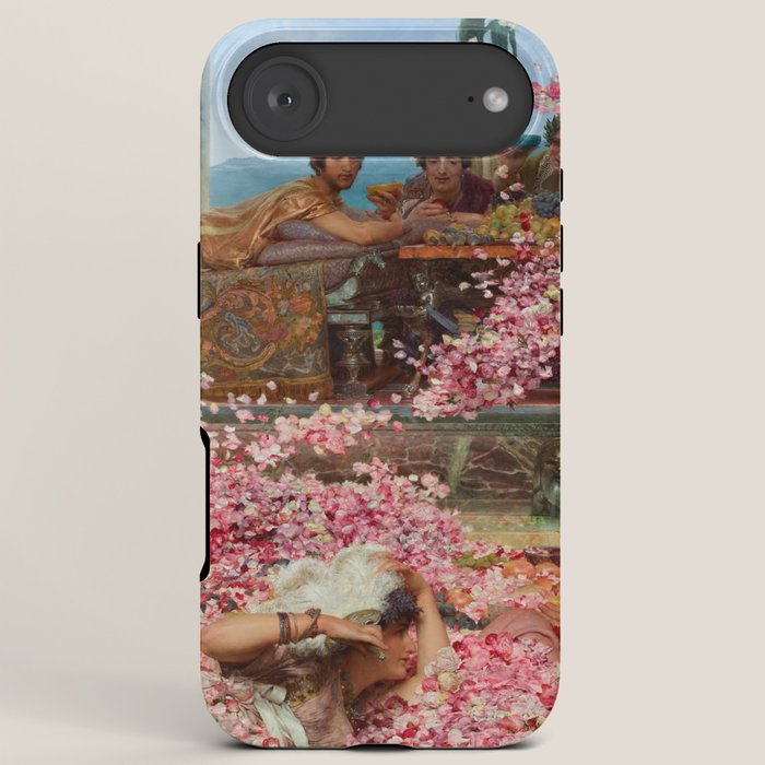 Lawrence Alma-Tadema's The Roses of Heliogabalus,  Roman Elagabalus with rose petals painting iPhone Case Gallery Image 6