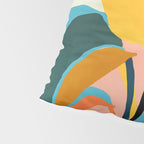 Nature Doesn't Hurry Yet All Is Accomplished, Colorful Botanical Plant Pot Illustration Tropical Pillow Sham Gallery Image 4