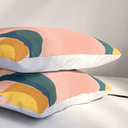 Nature Doesn't Hurry Yet All Is Accomplished, Colorful Botanical Plant Pot Illustration Tropical Pillow Sham Gallery Image 3