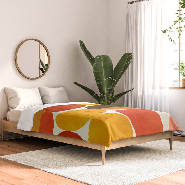 mid century geometry abstract 5 Comforter Gallery Image 2