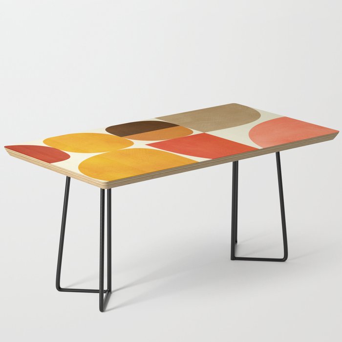 mid century geometry abstract 5 Coffee Table Gallery Image 1