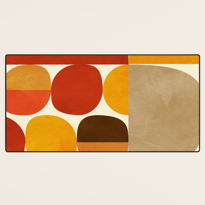 mid century geometry abstract 5 Desk Mat Gallery Image 3