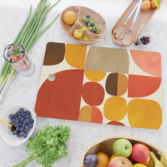 mid century geometry abstract 5 Cutting Board Gallery Image 2