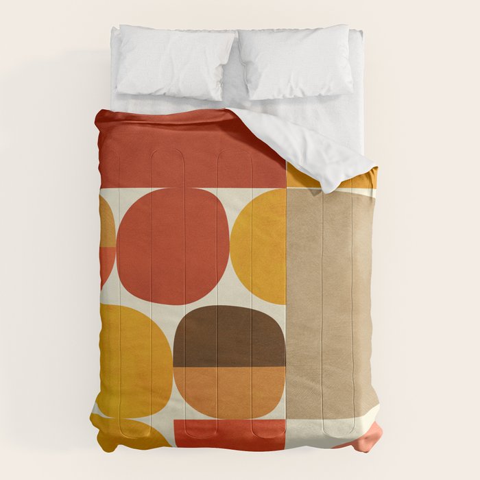 mid century geometry abstract 5 Comforter Gallery Image 6
