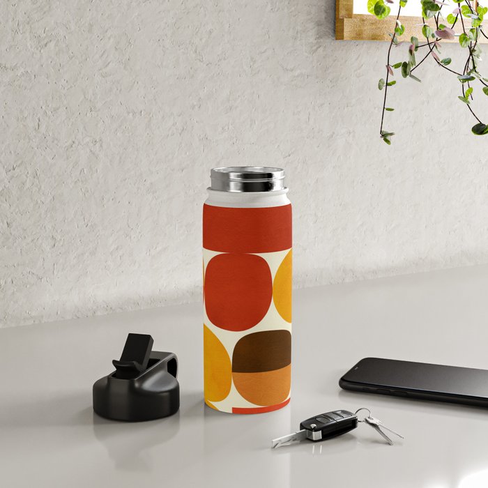 mid century geometry abstract 5 Water Bottle Gallery Image 4