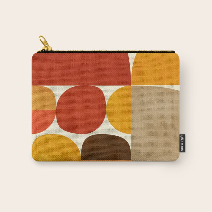 mid century geometry abstract 5 Carry All Pouch Gallery Image 1
