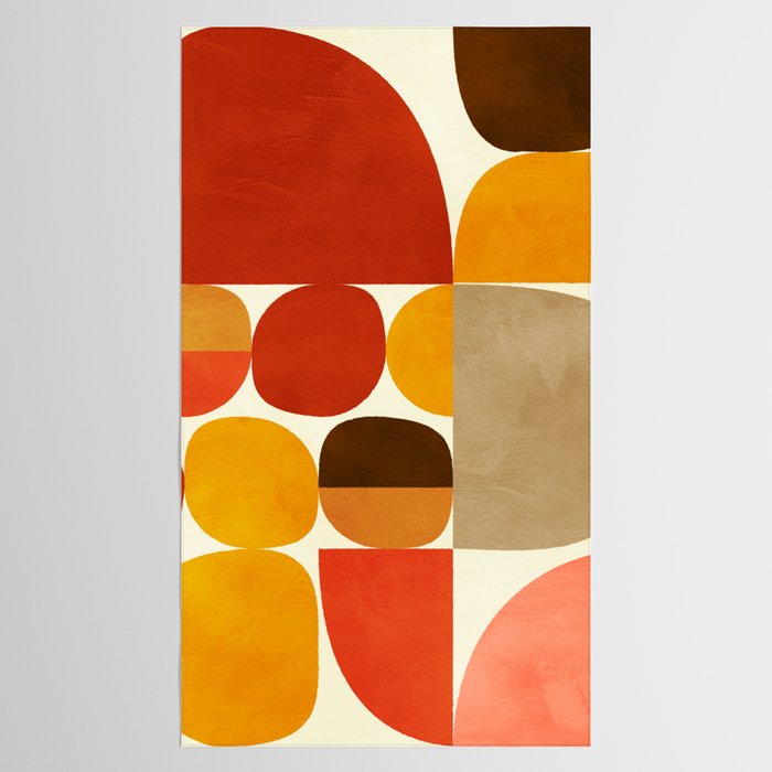 mid century geometry abstract 5 Tablecloth Gallery Image 2