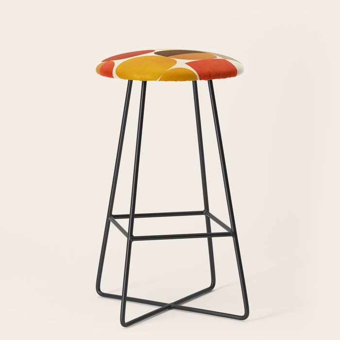 mid century geometry abstract 5 Stool Gallery Image 1