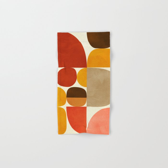 mid century geometry abstract 5 Bath Towel Gallery Image 1