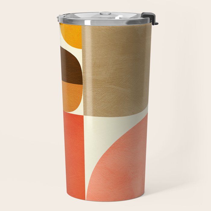 mid century geometry abstract 5 Travel Mug Gallery Image 2
