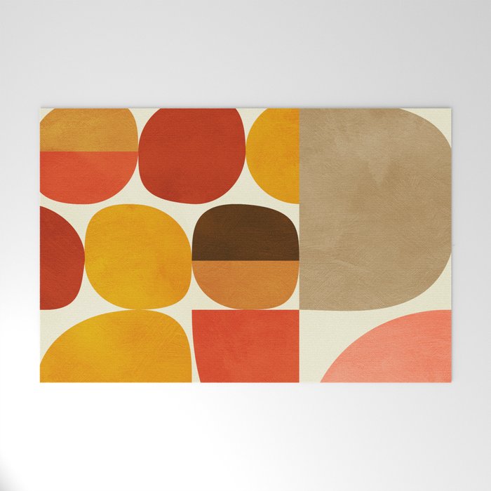 mid century geometry abstract 5 Welcome Mat Gallery Image 1
