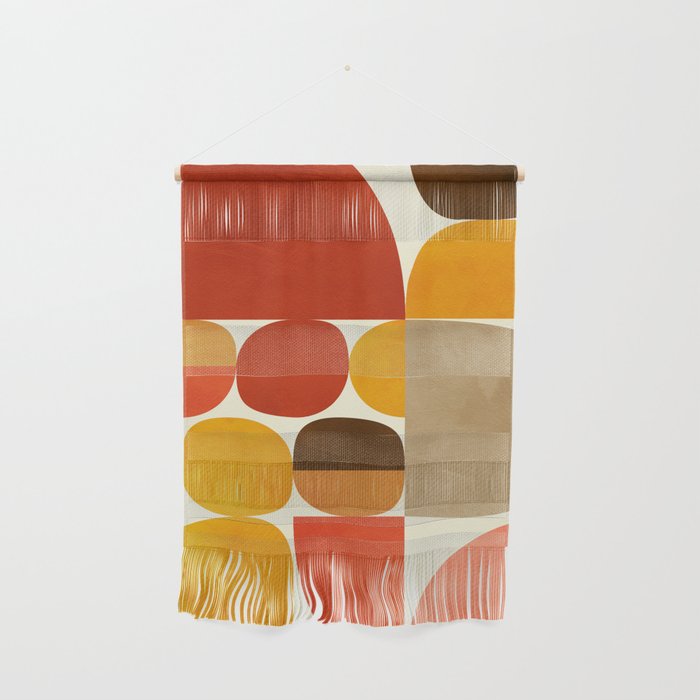 mid century geometry abstract 5 Wall Hanging Gallery Image 1
