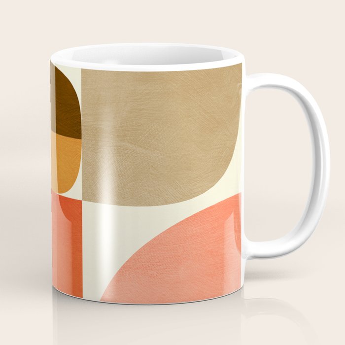 mid century geometry abstract 5 Coffee Mug Gallery Image 1