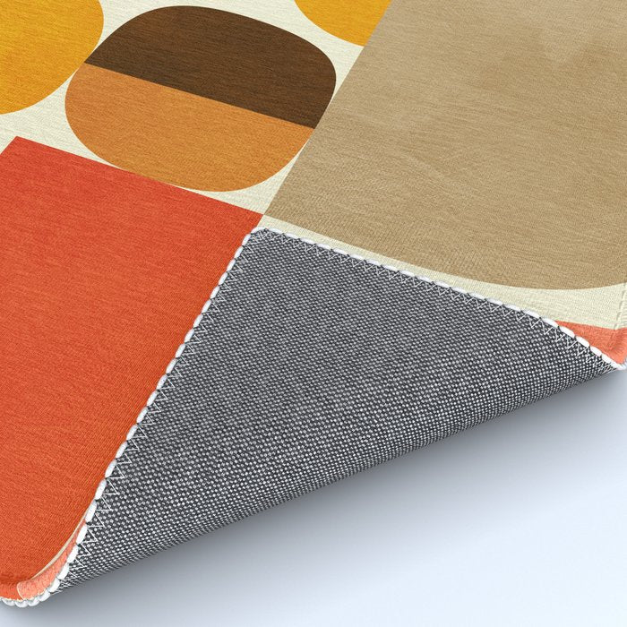 mid century geometry abstract 5 Rug Gallery Image 4