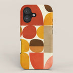 mid century geometry abstract 5 iPhone Case Gallery Image 1