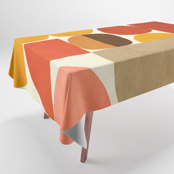 mid century geometry abstract 5 Tablecloth Gallery Image 1