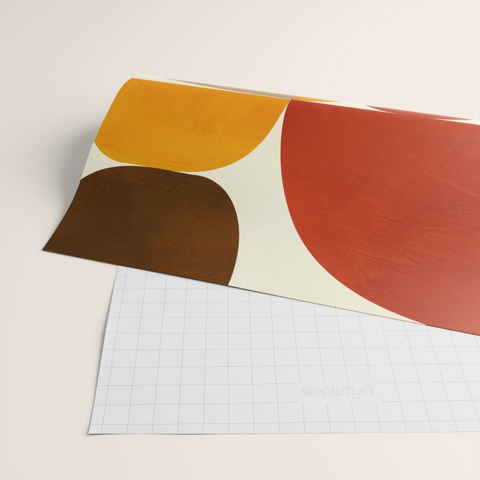 mid century geometry abstract 5 Wrapping Paper Gallery Image 2