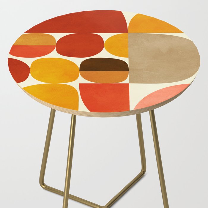 mid century geometry abstract 5 Side Table Gallery Image 2