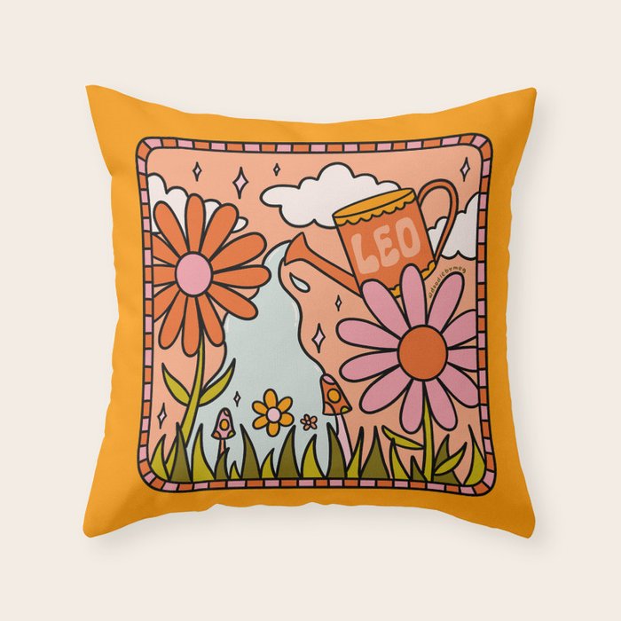 Leo Garden Throw Pillow Gallery Image 6