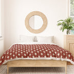 Vintage Stars VII Ruby Red Duvet Cover Gallery Image 3