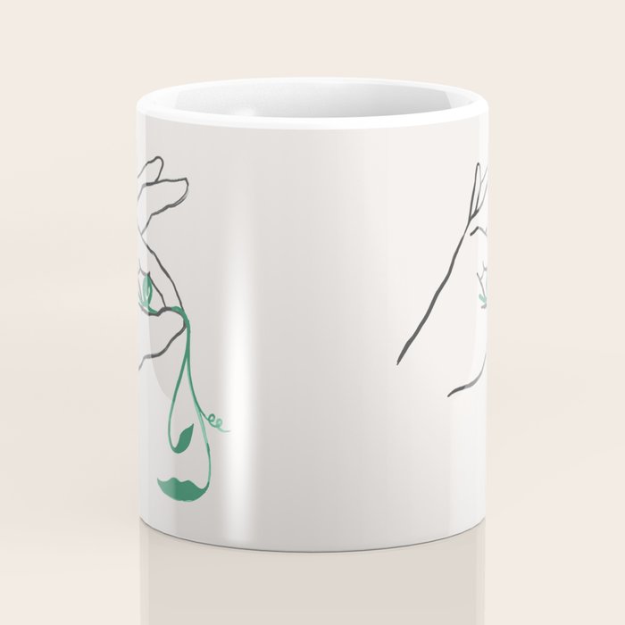 Lady green Coffee Mug Gallery Image 4