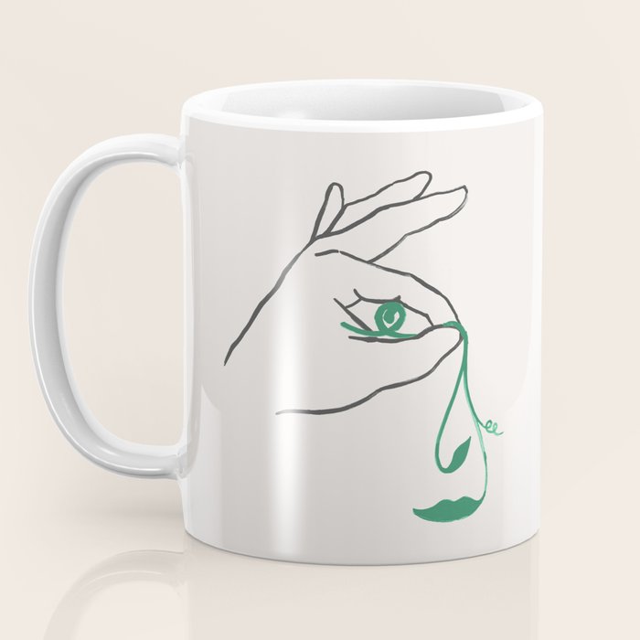 Lady green Coffee Mug Gallery Image 3